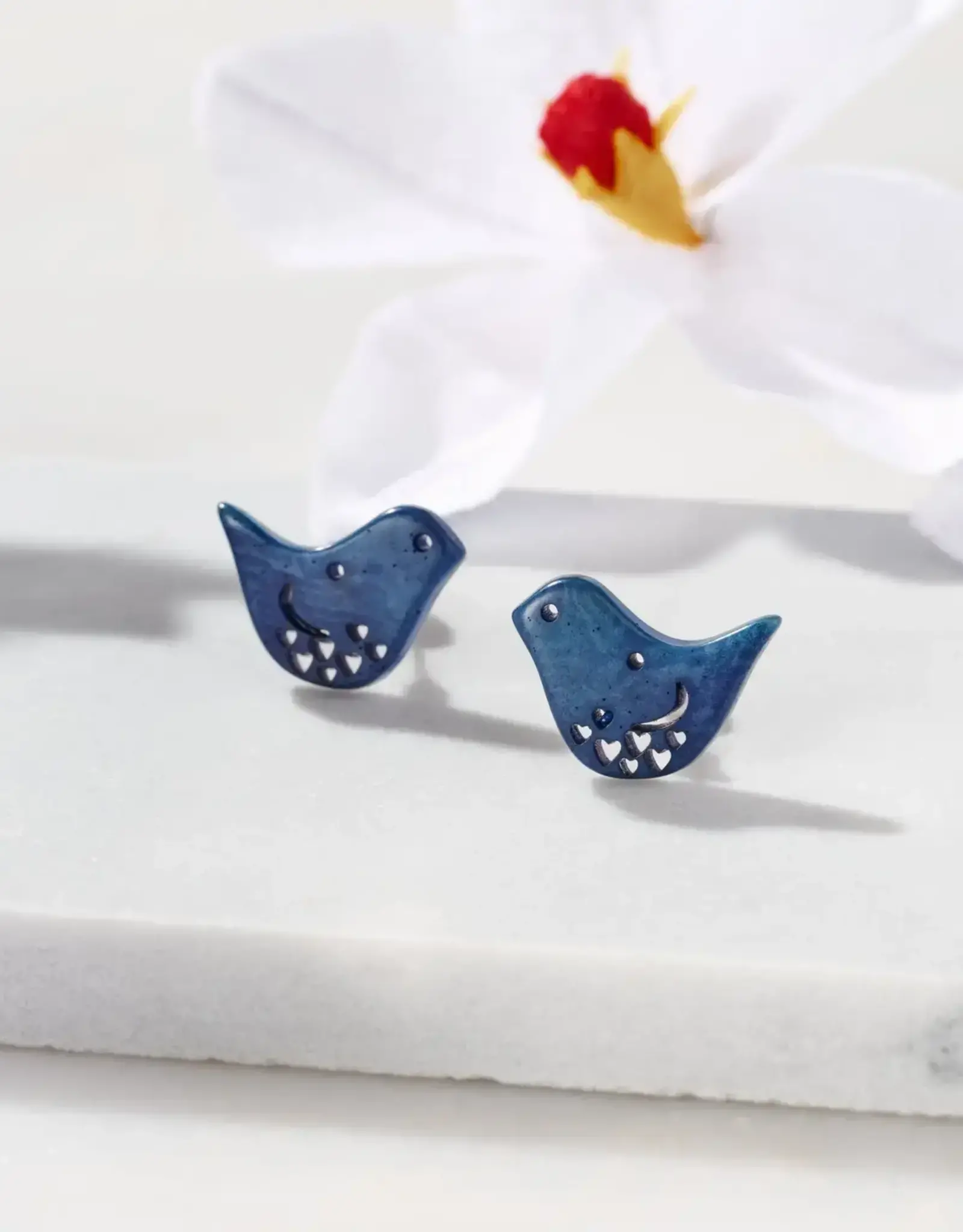 Ten Thousand Villages Pisco Bird Tagua Earrings