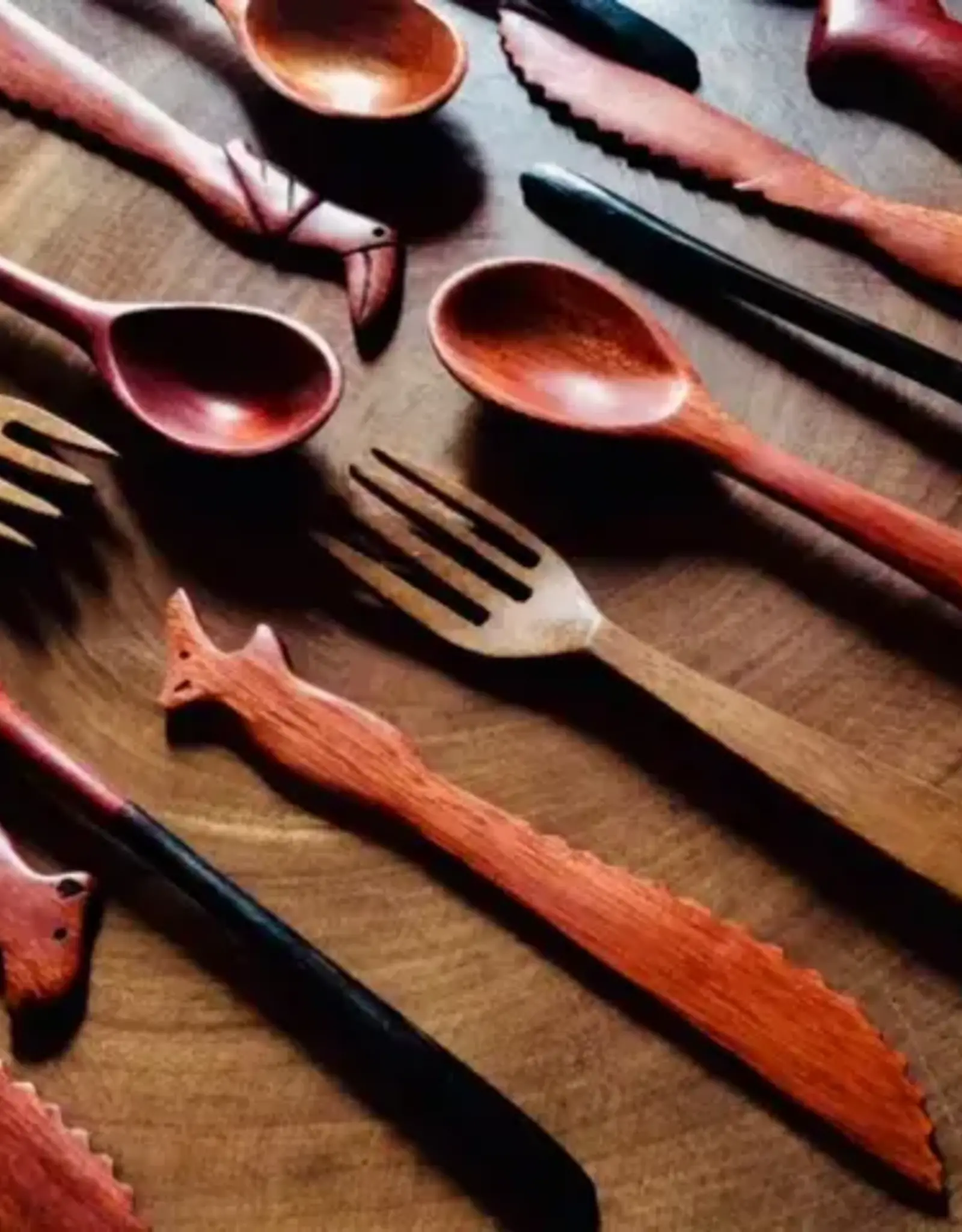Blossom Inspirations Tikuna Wood Utensils 7"