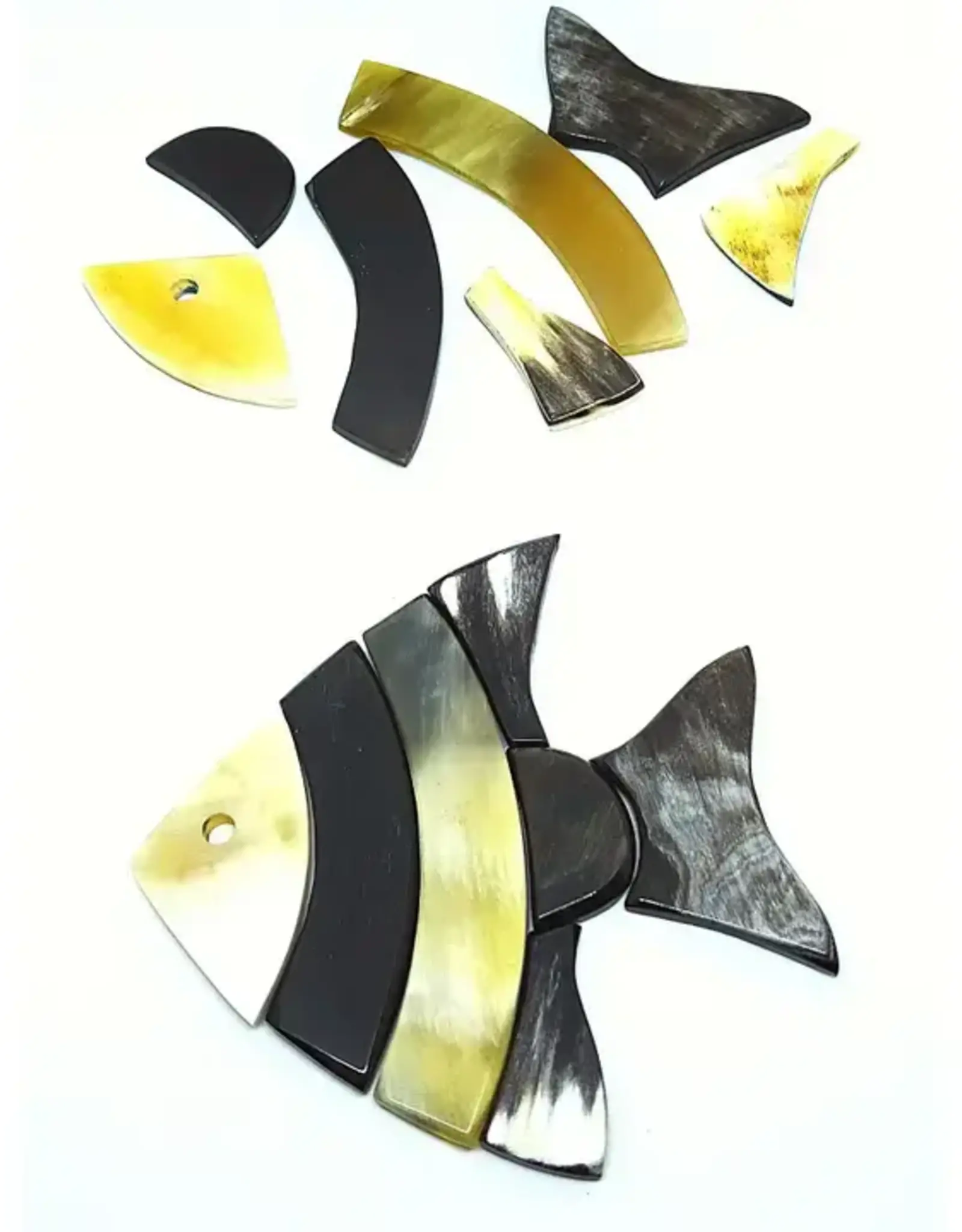 Blossom Inspirations Recycled Horn Jigsaw Puzzle of A Fish