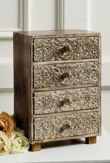 Serrv Tabletop Floral Chest