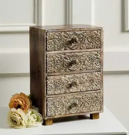 Serrv Tabletop Floral Chest