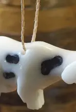 Pampeana Cow Tagua Nut Ornament