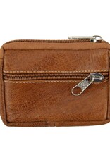 Minga Fair Trade Leather Credit Card Holder Coin Pouch