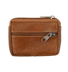 Minga Fair Trade Leather Credit Card Holder Coin Pouch