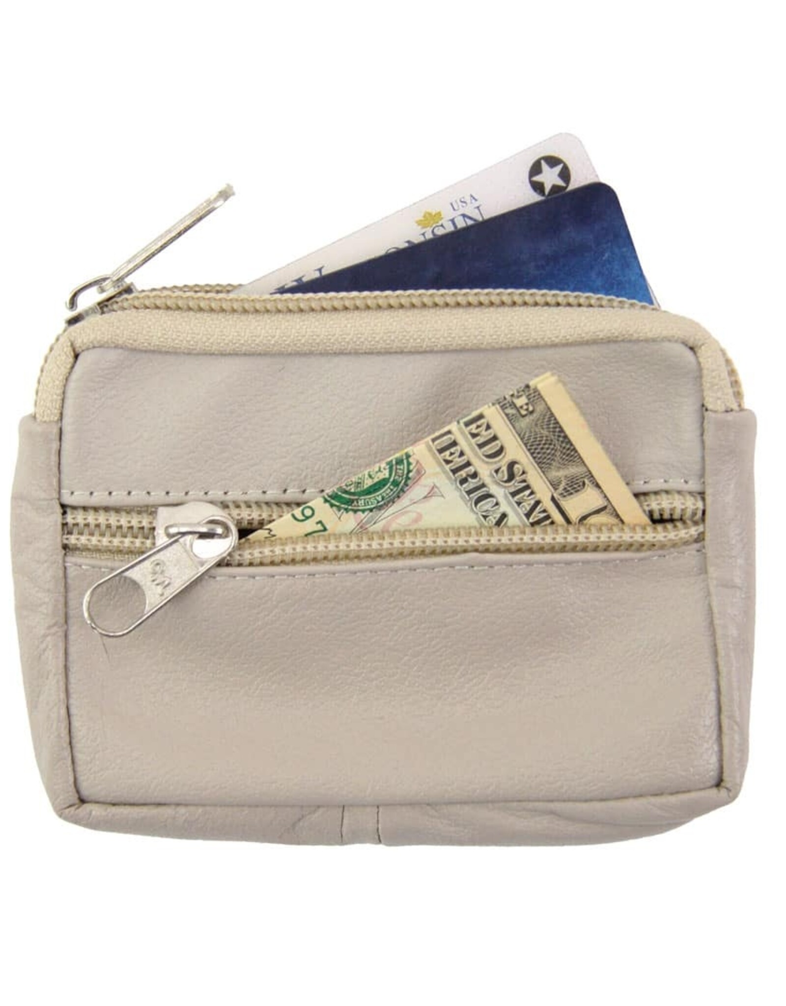 Minga Fair Trade Leather Credit Card Holder Coin Pouch