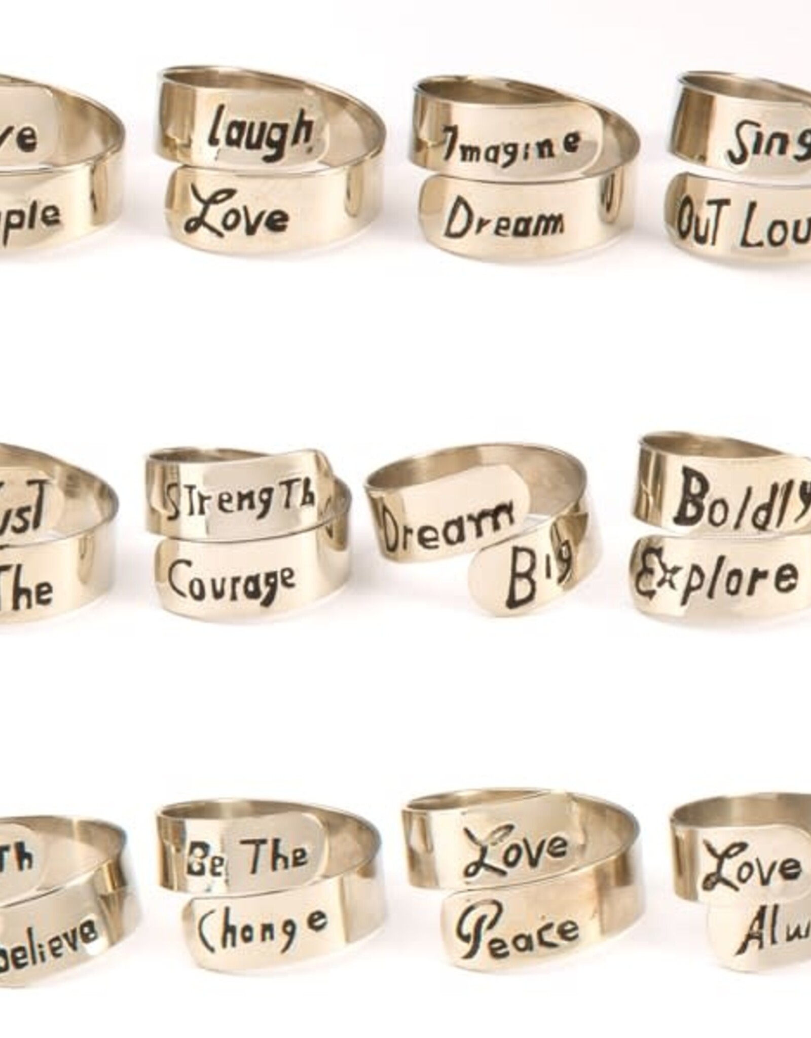 Matr Boomie Assorted Band Ring (See description for different styles)