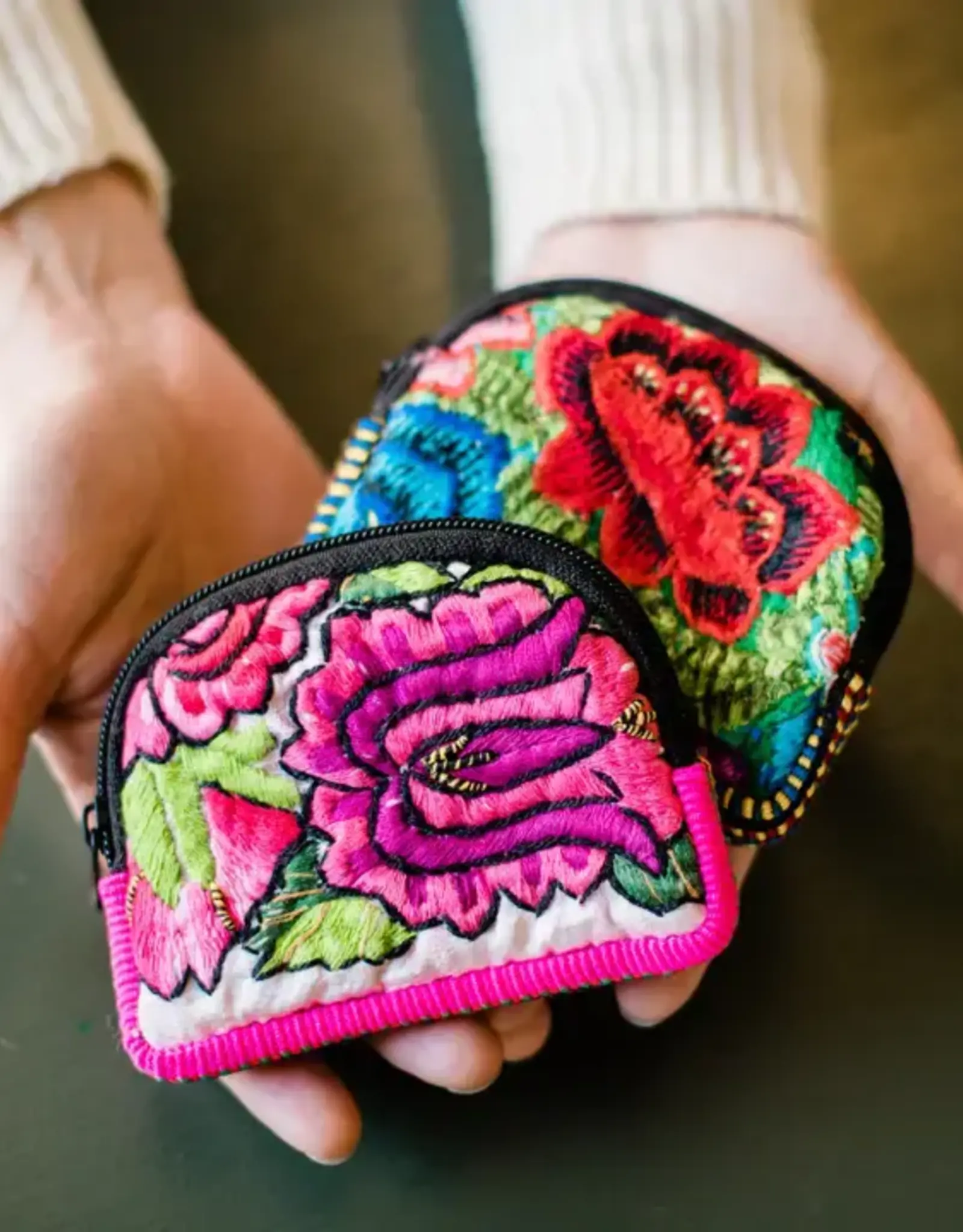 Lucia's Imports Mini Padded Upcycled Coin Bag