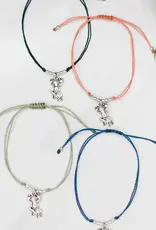 Lucia's Imports String Charm Bracelet Frog