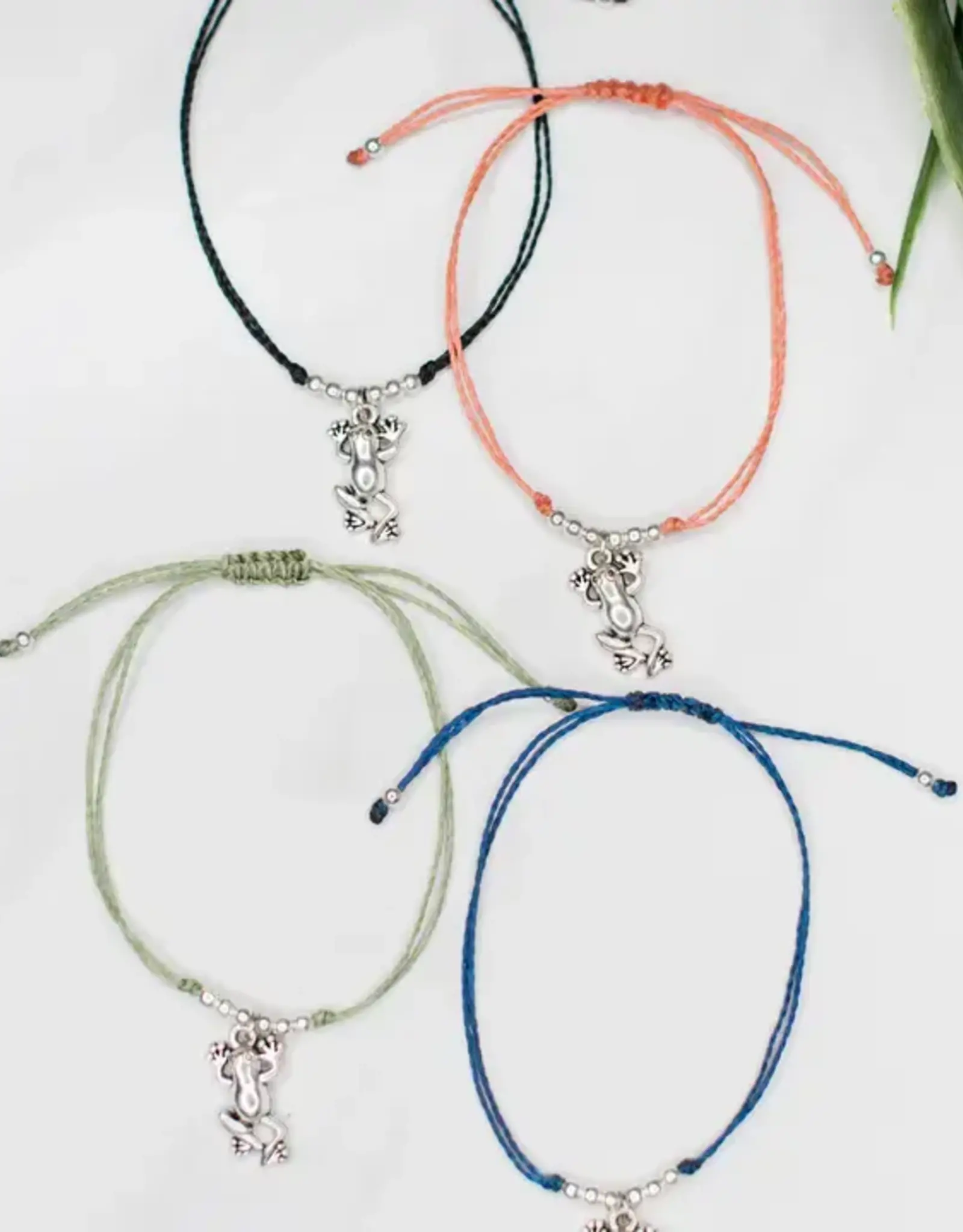 Lucia's Imports String Charm Bracelet Frog