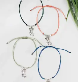 Lucia's Imports String Charm Bracelet Frog