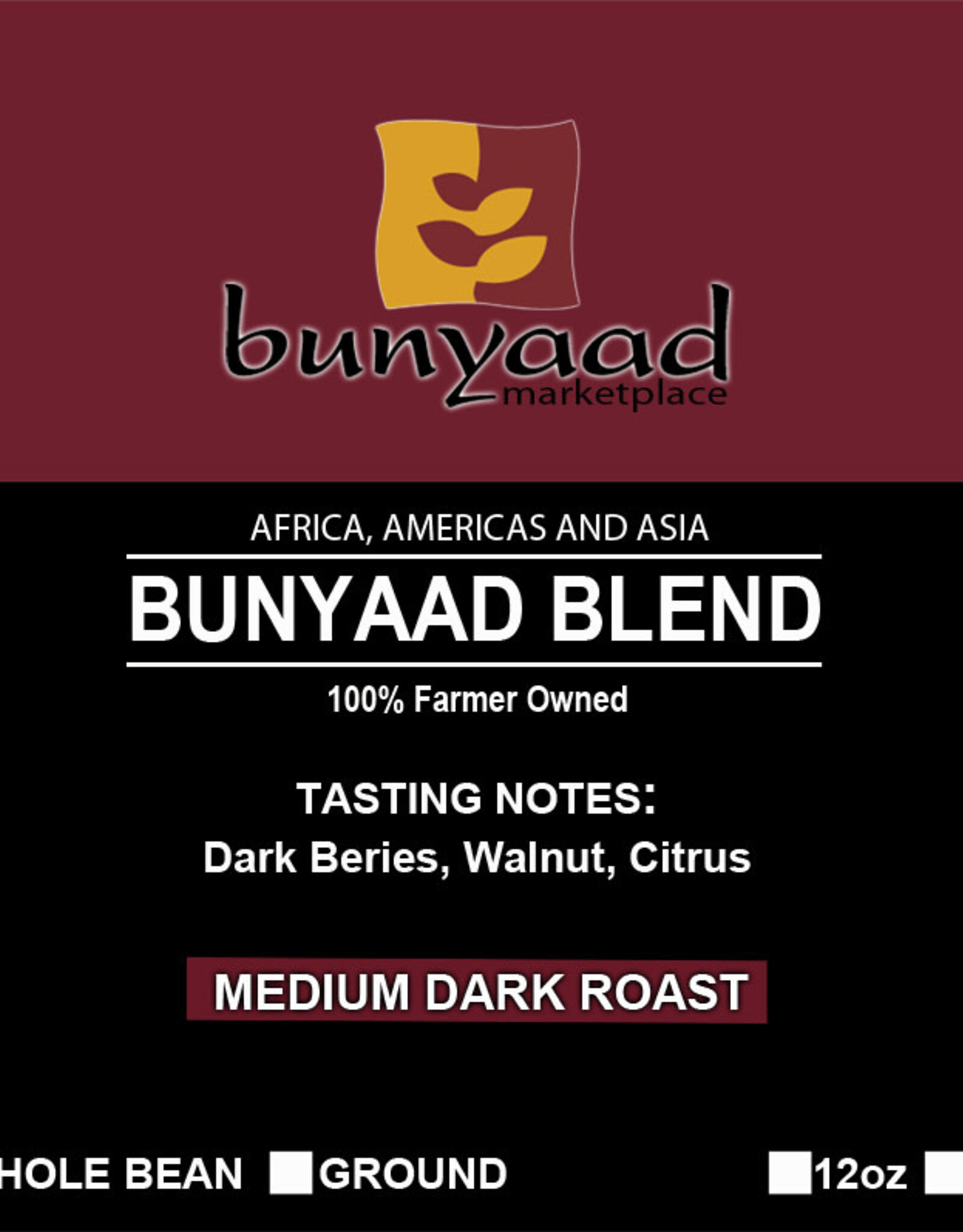 Lenca Coffee Roasters Bunyaad Special Blend 12oz -