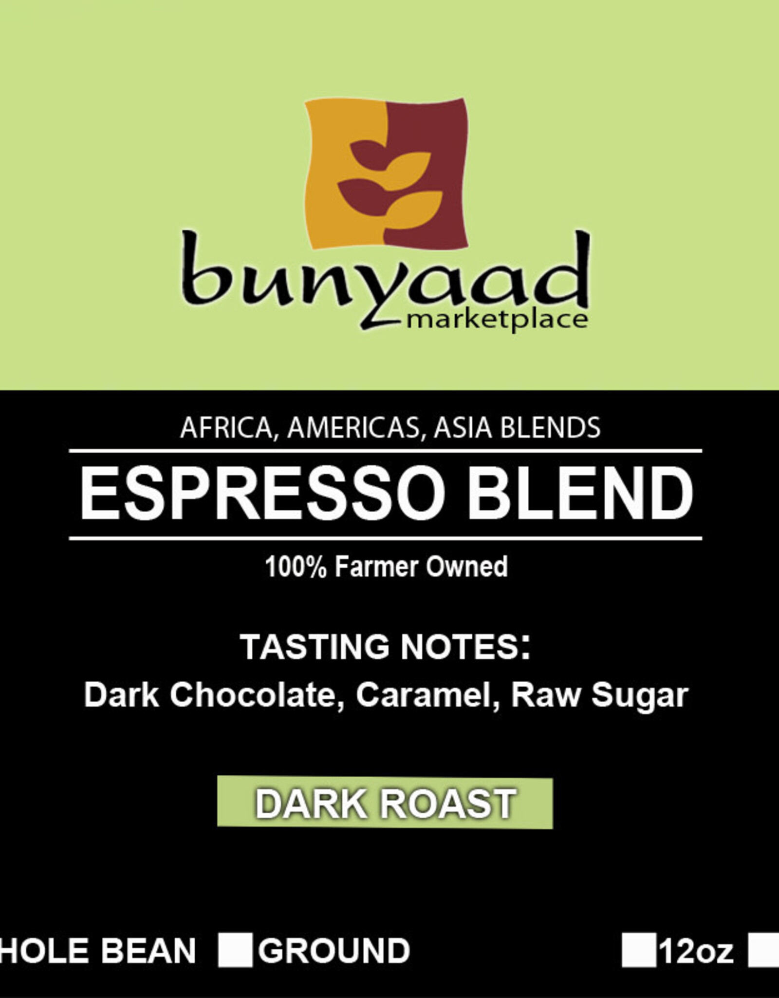 Lenca Coffee Roasters Bunyaad Espresso Coffee - 12oz