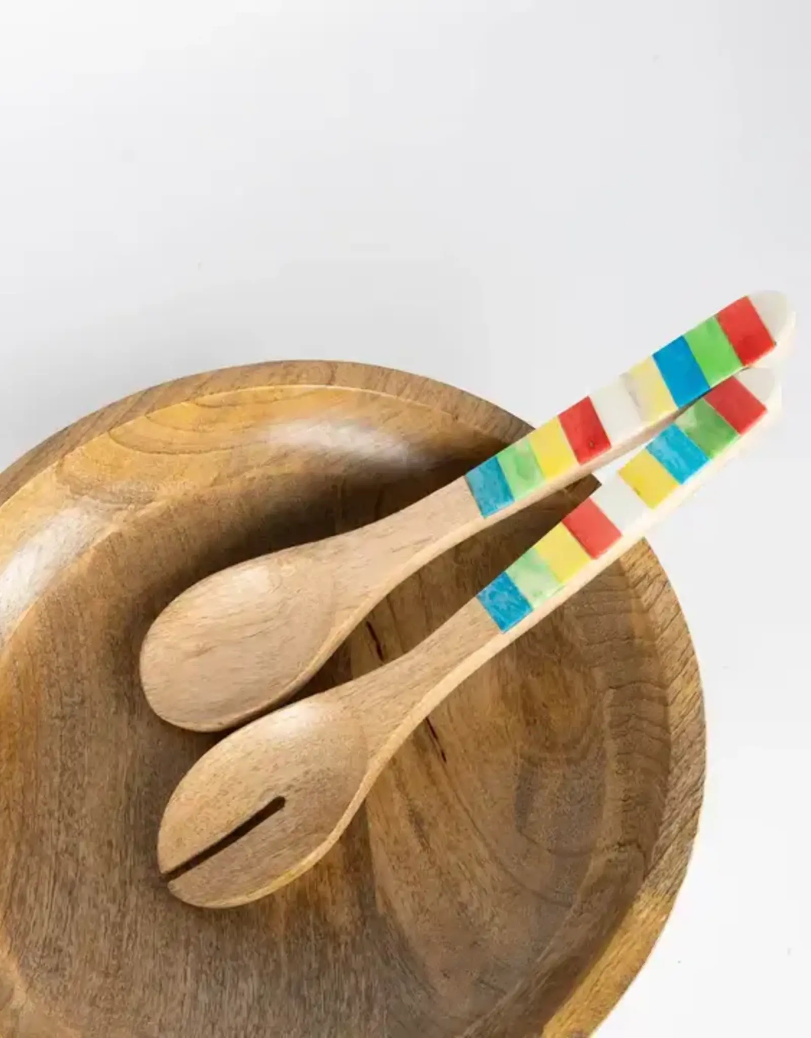 Ten Thousand Villages Mango Tango Salad Servers
