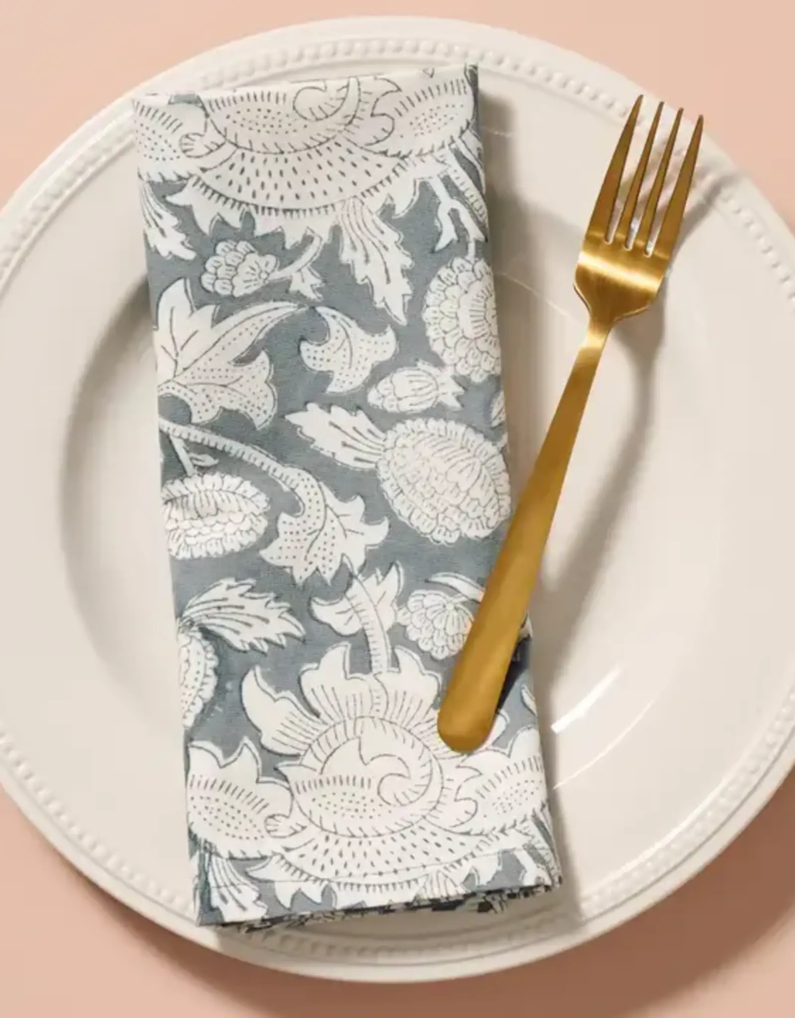 Ten Thousand Villages Baadal Blockprint Napkin