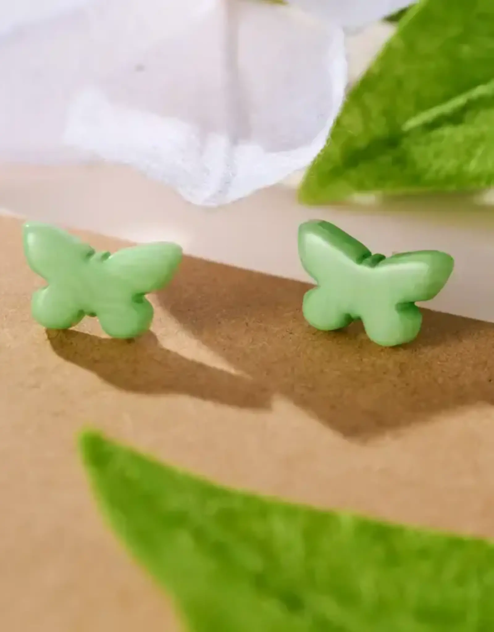 Ten Thousand Villages Aleteo Butterfly Tagua Earrings