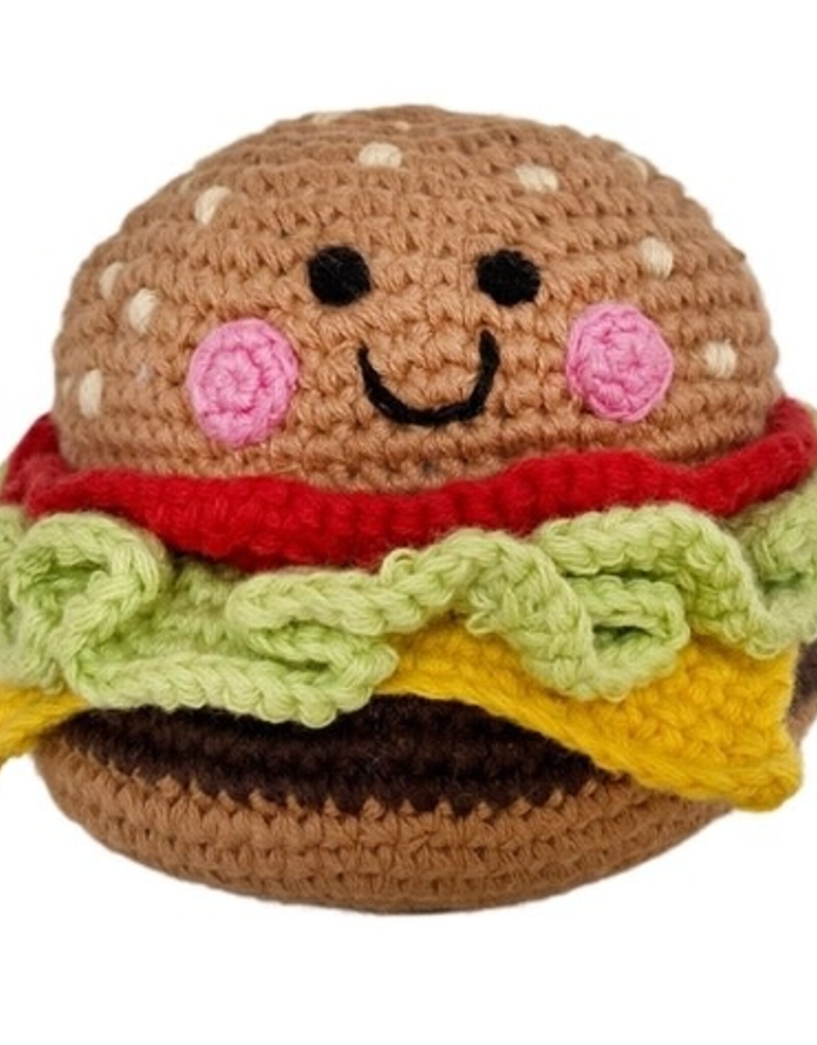 Pebble Pretend Play Food Rattle - Classic Burger