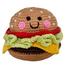 Pebble Pretend Play Food Rattle - Classic Burger