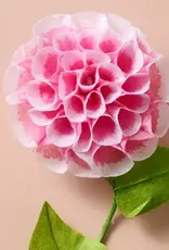 Ten Thousand Villages Silk Paper Flowers (Pink Dahlia)