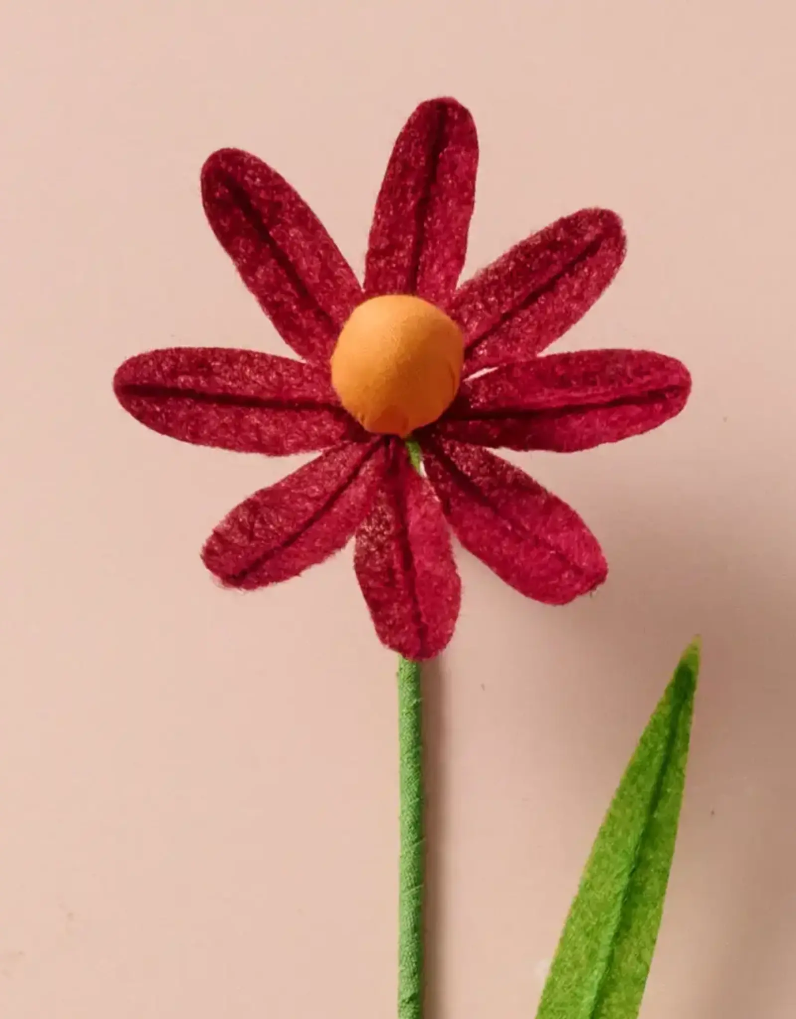 Ten Thousand Villages Silk Paper Flowers (Burgandy Cone)