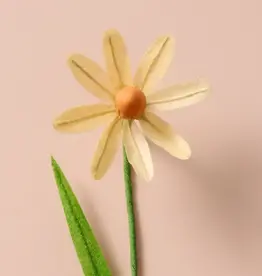 Ten Thousand Villages Silk Paper Flowers (Cream Cone)