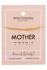 EthicGoods Classic Morse Code Bracelet: Mother