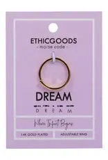 EthicGoods Classic Morse Code Ring: Dream