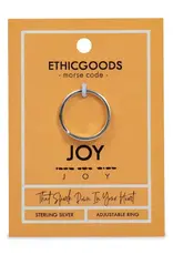 EthicGoods Classic Morse Code Ring: Joy