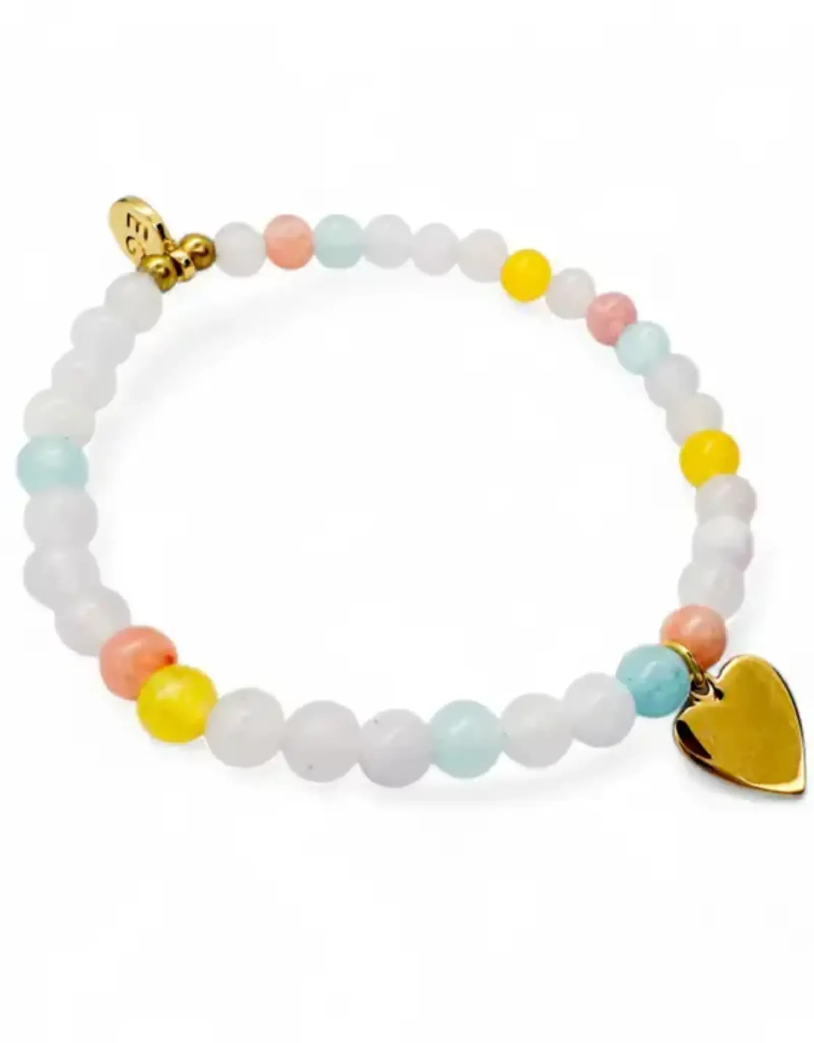 EthicGoods Mini Kids Charm Bracelet: Multicolored Quartz