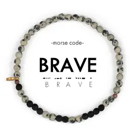 EthicGoods Extended Morse Code Bracelet: Brave