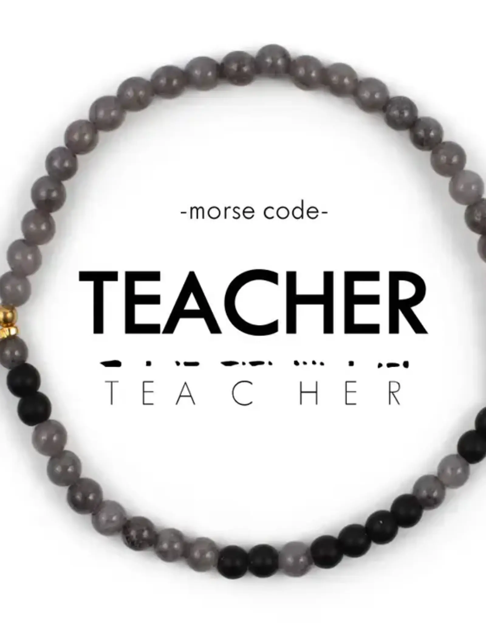 EthicGoods Extended Morse Code Bracelet: Teacher
