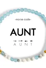 EthicGoods Morse Code Bracelet: Aunt