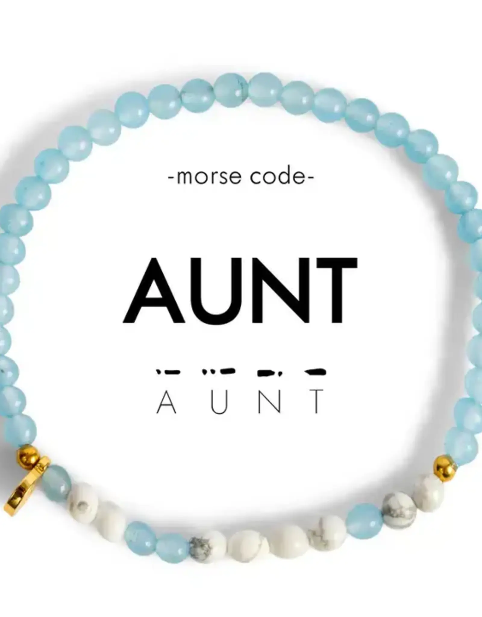 EthicGoods Morse Code Bracelet: Aunt