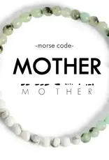 EthicGoods Morse Code Bracelet: Mother (Jasper & Marble)