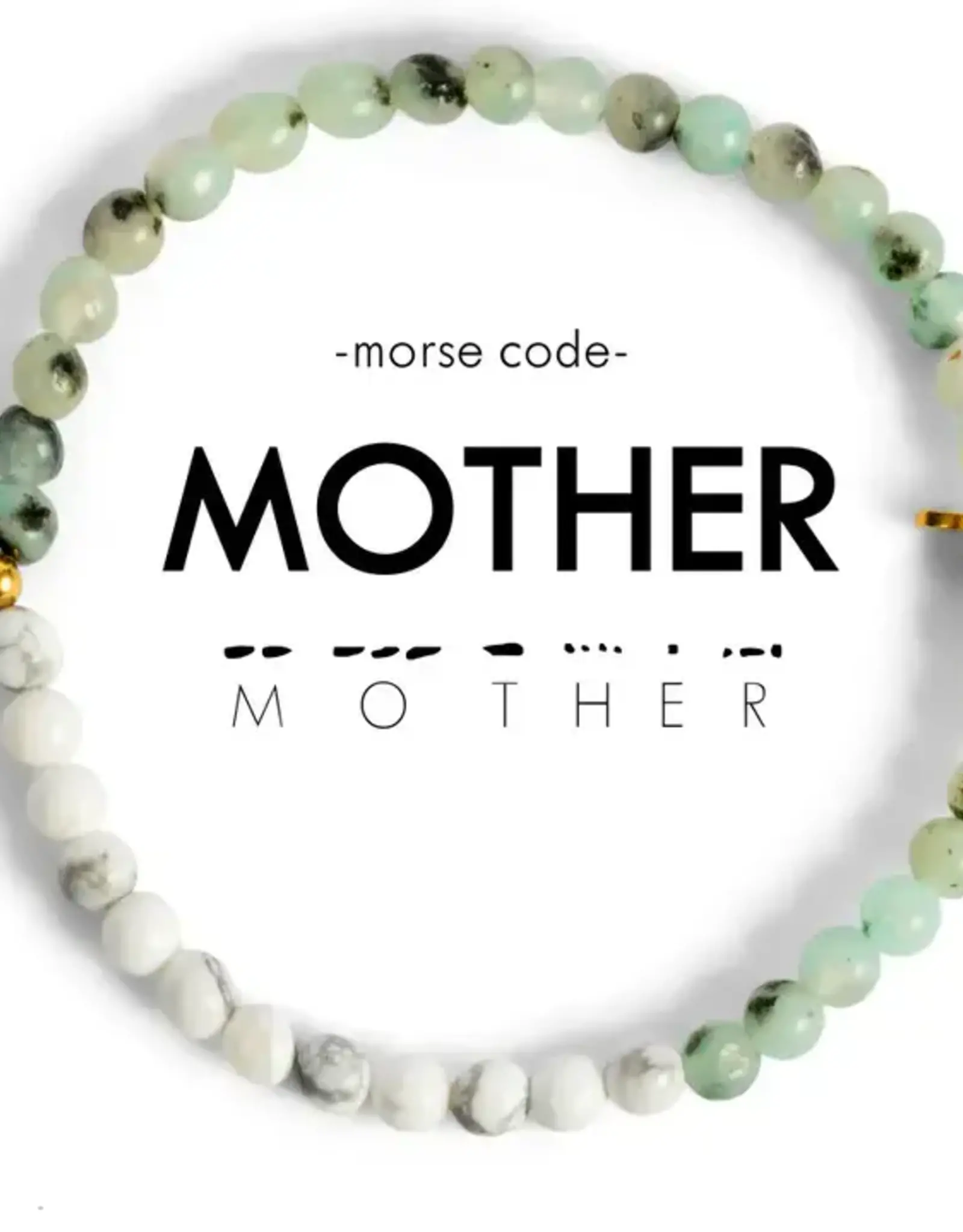 EthicGoods Morse Code Bracelet: Mother (Jasper & Marble)
