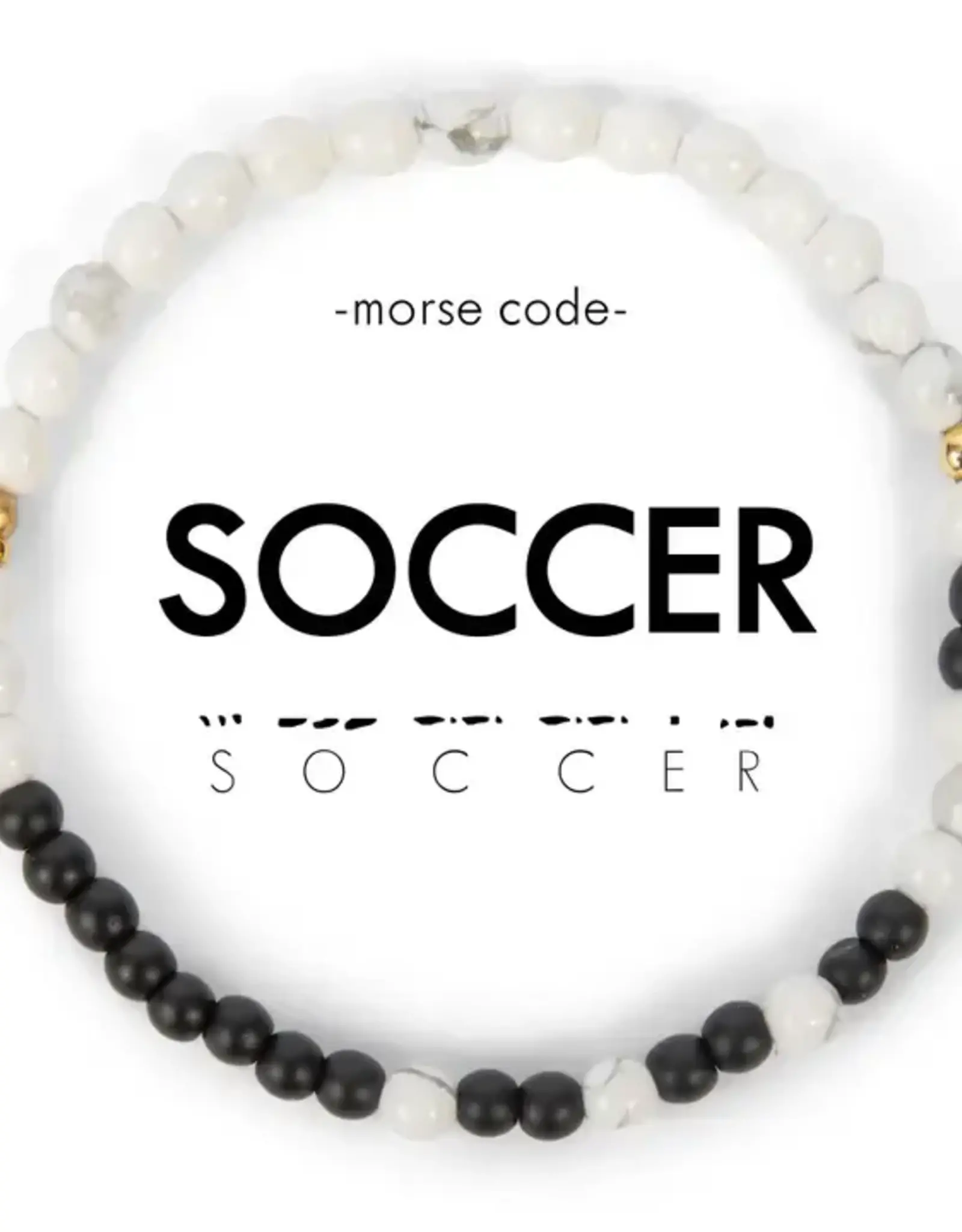 EthicGoods Morse Code Bracelet: Soccer