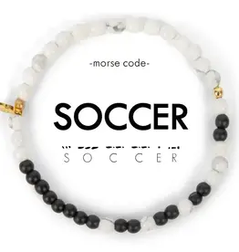 EthicGoods Morse Code Bracelet: Soccer