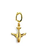 EthicGoods Gold Airplane Charm