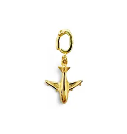 EthicGoods Gold Airplane Charm