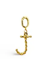 EthicGoods Gold Alphabet Charm - J