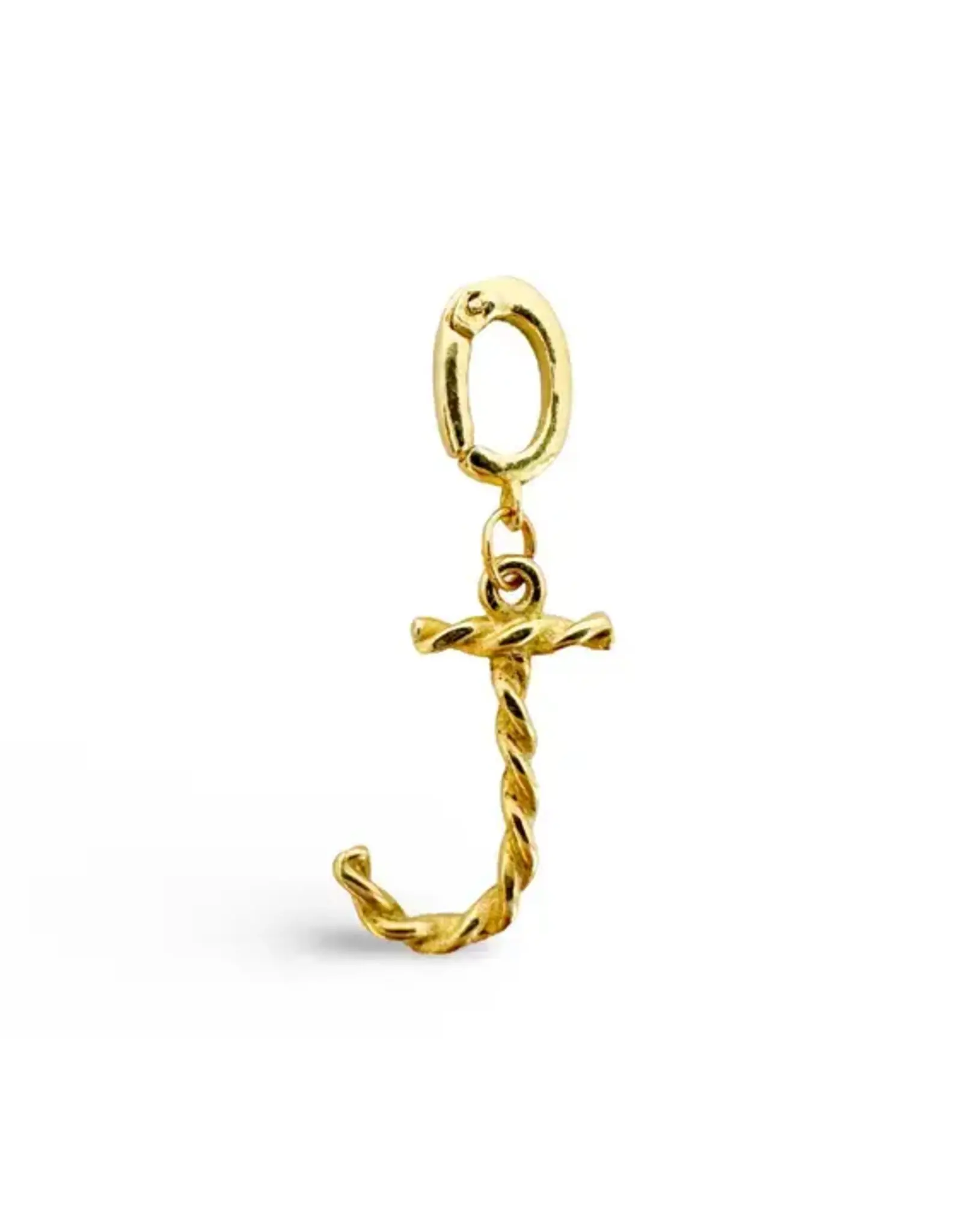 EthicGoods Gold Alphabet Charm - J