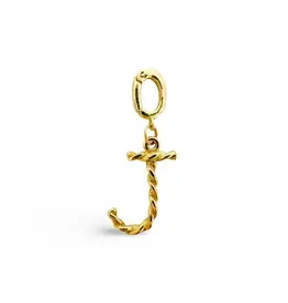EthicGoods Gold Alphabet Charm - J