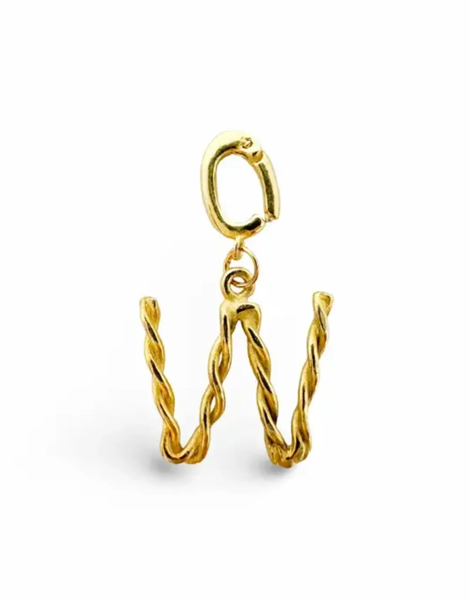 EthicGoods Gold Alphabet Charm - W