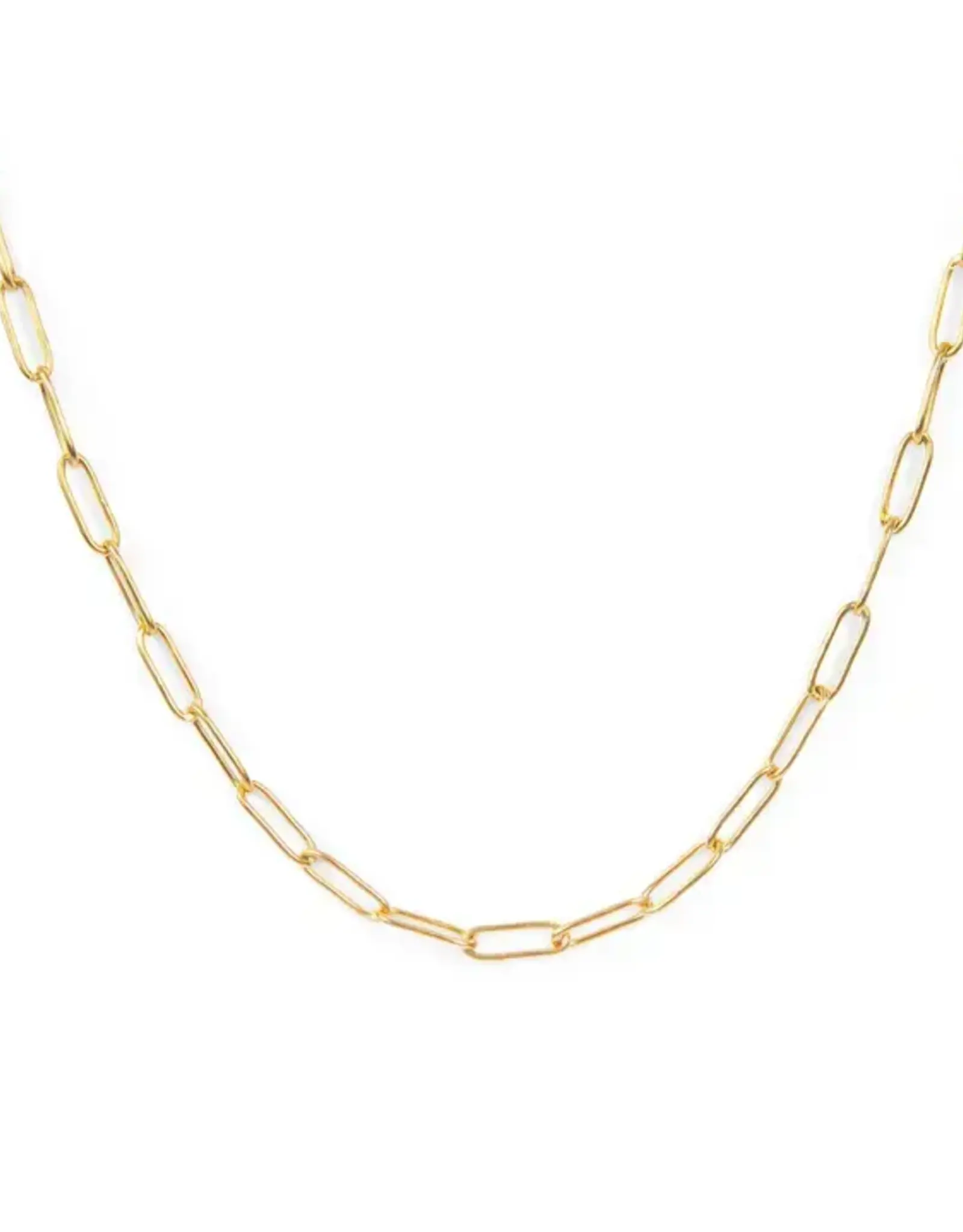 EthicGoods Classic Gold Paperclip Chain Necklace