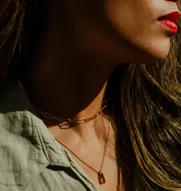 EthicGoods Classic Gold Paperclip Chain Necklace