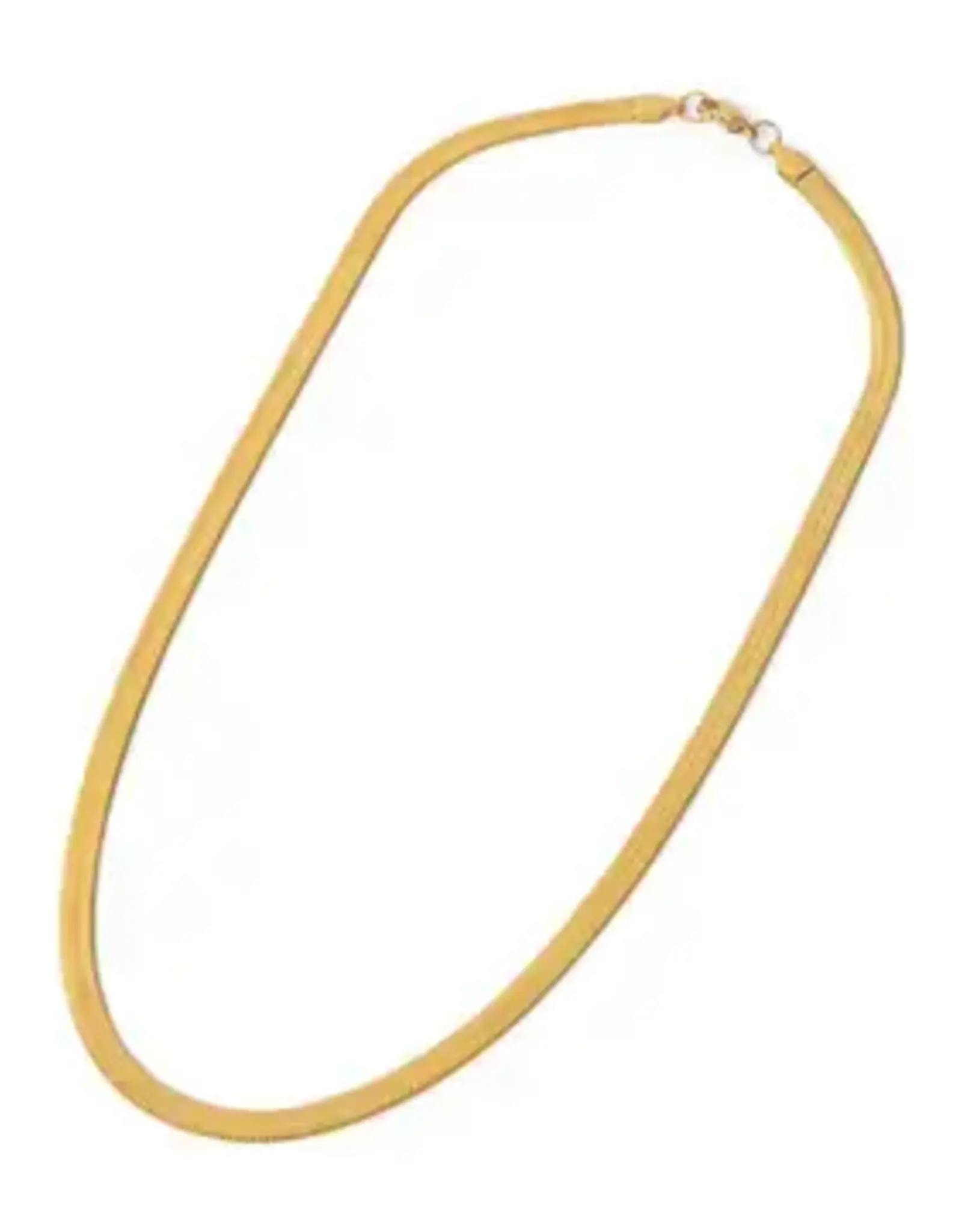 EthicGoods Classic Herringbone Gold Chain Necklace