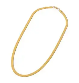 EthicGoods Classic Herringbone Gold Chain Necklace