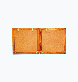 Bunyaad Pakistan 213641 Natural Red Oak Striped Duo Frame Hinged