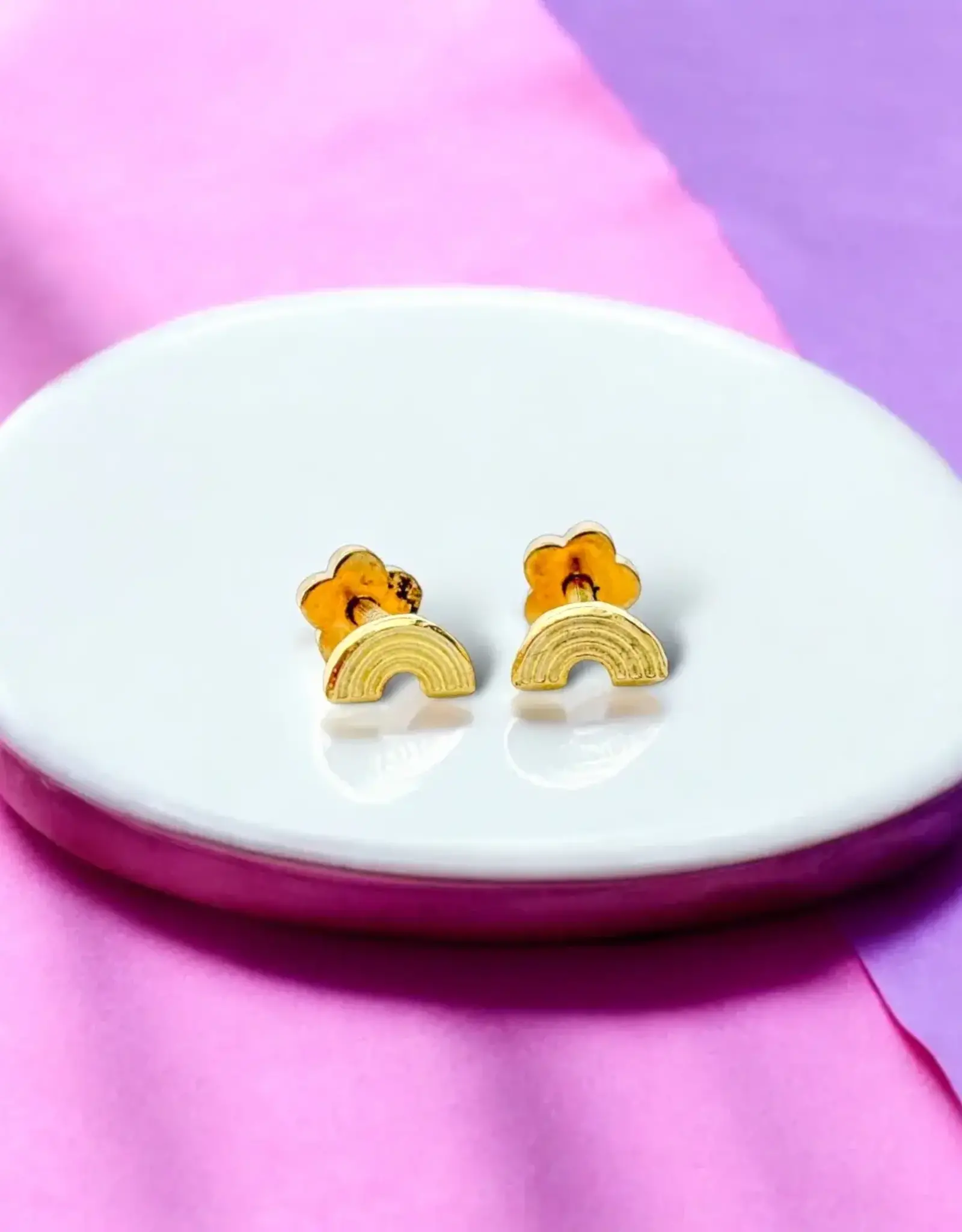 EthicGoods Classic Mini Studs: Rainbow