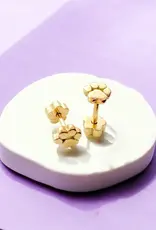 EthicGoods Classic Mini Studs: Paw Print