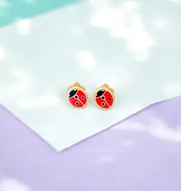 EthicGoods Classic Mini Studs: Ladybugs